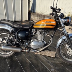 【動画あり】 エストレヤ250RS クラッシック　レトロタイヤ前後バリ山の画像