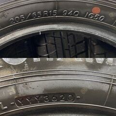 YOKOHAMA ice GUARD iG50 PLUS 205/65R15 15インチ スタッドレス 4本 20年製 バリ溝 ステップワゴン ストリーム等　(STH085)の画像