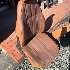 ホンダ　昭和レトロ　ライフ　S49年式　シート　運転席　助手席　セットの画像