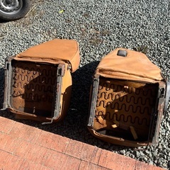 ホンダ　昭和レトロ　ライフ　S49年式　シート　運転席　助手席　セットの画像