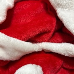 サンタ コスチューム 100 フード付き もこもこワンピ 女の子 クリスマス　男の子　男女兼用の画像