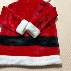 サンタ コスチューム 100 フード付き もこもこワンピ 女の子 クリスマス　男の子　男女兼用の画像