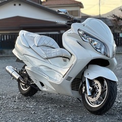 SUZUKI スカイウェイブ CJ44A ホワイト 白 バイク車体 状態良好の画像