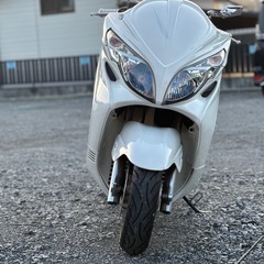 SUZUKI スカイウェイブ CJ44A ホワイト 白 バイク車体 状態良好の画像