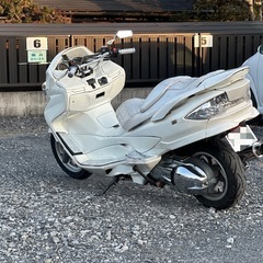 SUZUKI スカイウェイブ CJ44A ホワイト 白 バイク車体 状態良好の画像