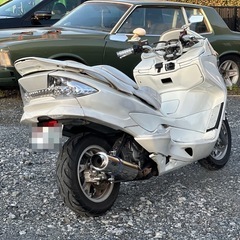 SUZUKI スカイウェイブ CJ44A ホワイト 白 バイク車体 状態良好の画像