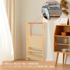 ラーニングタワー台所育児の画像