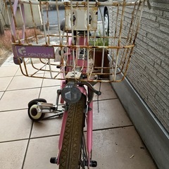 子供用自転車　18インチ　ピンクの画像
