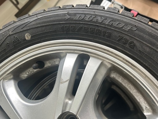 ダンロップ スタッドレス　155/65R13 73q　　　