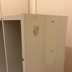 カラーボックス、白、引き出しありの画像