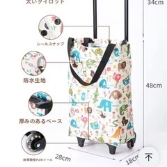 折りたたみショッピングカート 美品（ほぼ未使用）の画像