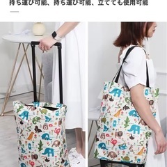 折りたたみショッピングカート 美品（ほぼ未使用）の画像