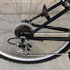 26インチ折りたたみ自転車 18段変速 　白色　田川郡香春町の画像