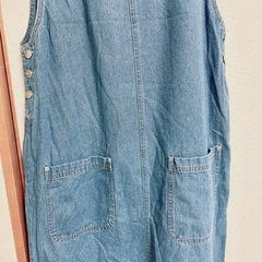 ❤️かわいいです❤️ TRUE BLUE デニムサロペット Lサイズの画像