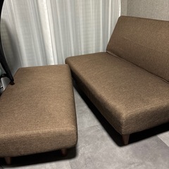 【ニトリ】ソファー・オットマンセット　の画像