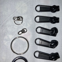 ダイヤルロック式やファスナー金具の画像