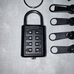 ダイヤルロック式やファスナー金具の画像