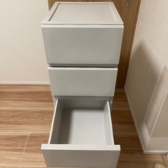 【美品】シンプルモダン 4段チェスト／ホワイト｜大容量・清潔感◎ 引き出し収納の画像