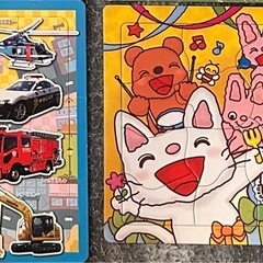 パズルセット　アンパンマン　ミッキー　ノンタン
　いないいないばあ、おさるのジョージ  乗り物の画像