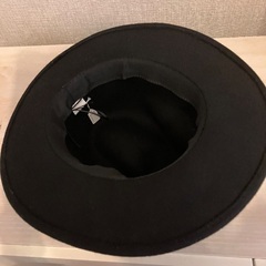 未着用　黒　ハットの画像
