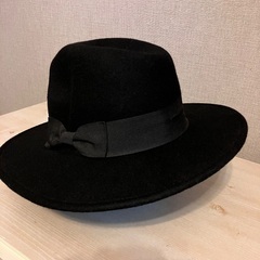 未着用　黒　ハットの画像