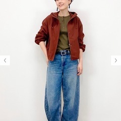 コットンブレンドショートパーカの画像