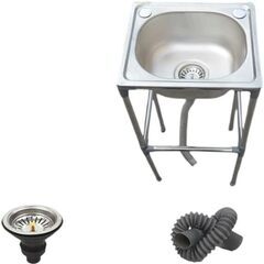 【露店・キッチンカーに】キッチンシンク 2点セット【新品】の画像