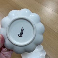 花　小皿　2枚の画像