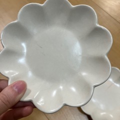 花　小皿　2枚の画像
