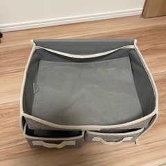 【美品】布製 収納ボックス 3点セット｜引き出し式・グレーの画像