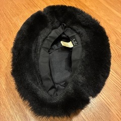 【USED】☆a.v.v.☆暖か帽子☆レディース☆緑色☆千鳥格子☆裏ボア☆可愛い☆イトキン☆の画像