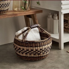 シーグラス　バスケット　かご　アジア工房　おしゃれ　ジャパンディの画像