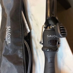 SALONIA カールヘアアイロン ブラック 収納ケース付き25mmの画像