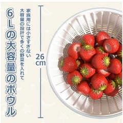 新品未使用　サラダスピナー　水切りの画像