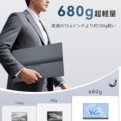 モバイルモニター 15.6インチ モバイルディスプレイ 自立型 ブルーカットの画像