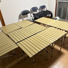 キャンプ用折りたたみテーブル、53cm正方形の画像