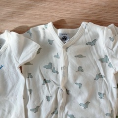  PETIT BATEAU(プチバトー) ロンパース　ミキハウス　新生児セットの画像