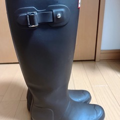 【美品】HUNTER 正規品 ロングブーツ 23cm 黒 の画像