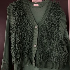 【BEAMS】グリーンワンピの画像