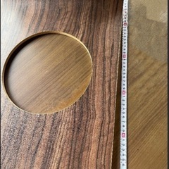 座椅子　木目調の画像