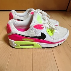 【美品】ナイキ Air Max 90 レディース 23cm ピンク 中古の画像