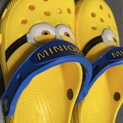 新品　クロックスcrocs ミニオンズ　イエロー　C12 18.5cm 可愛い　未使用品　正規店にて購入。の画像
