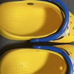 新品　クロックスcrocs ミニオンズ　イエロー　C12 18.5cm 可愛い　未使用品　正規店にて購入。の画像