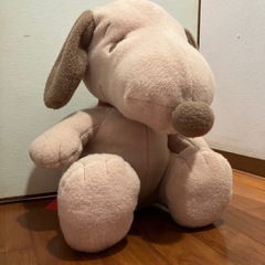 【新品未使用】スヌーピー スーパーラージぬいぐるみ ベージュ ブラウン SEGAの画像