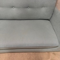 ニトリ コンパクトソファ🍀 2人掛け ロータイプ可｜座面広めの画像