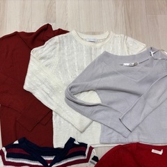 長袖カーディガン　ニットの画像