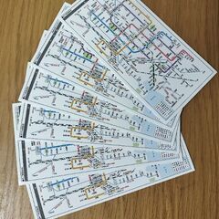 鉄道路線図 6セットの画像