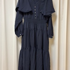 【大きいサイズ】①CLETTE ワンピース ネイビーの画像