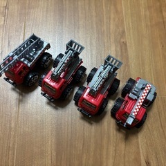ミニカー　消防車　4台の画像