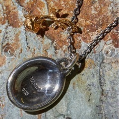 HARIM ハリム / LEO＆ROSE シルバー925レオ＆ローズゴールドチャームネックレス / HRP086Sの画像